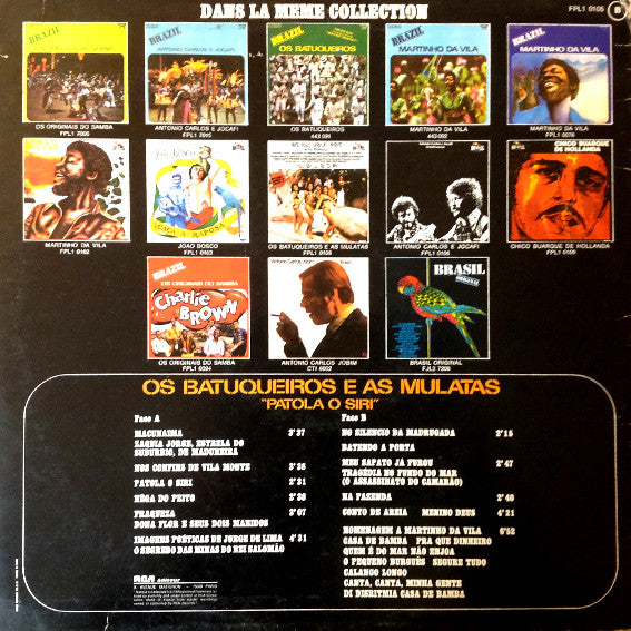 Os Batuqueiros E As Mulatas : Patola O Siri (LP, Album)