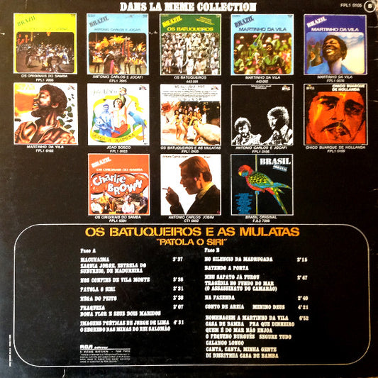 Os Batuqueiros E As Mulatas : Patola O Siri (LP, Album)