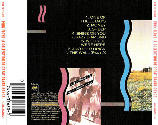 Pink Floyd : A Collection Of Great Dance Songs (CD, Comp, RE)