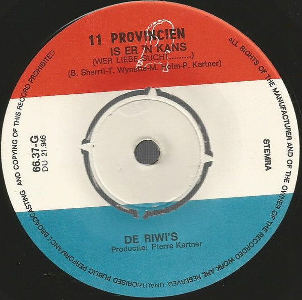 De Riwi's : Laat Mij Niet Wachten (Rosegarden) / Is Er Een Kans (7", Single)