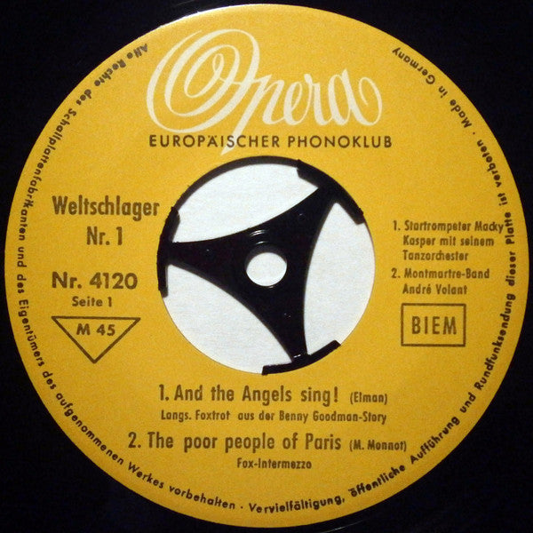 Various : Weltschlager Nr. 1 (7", EP, Mono)