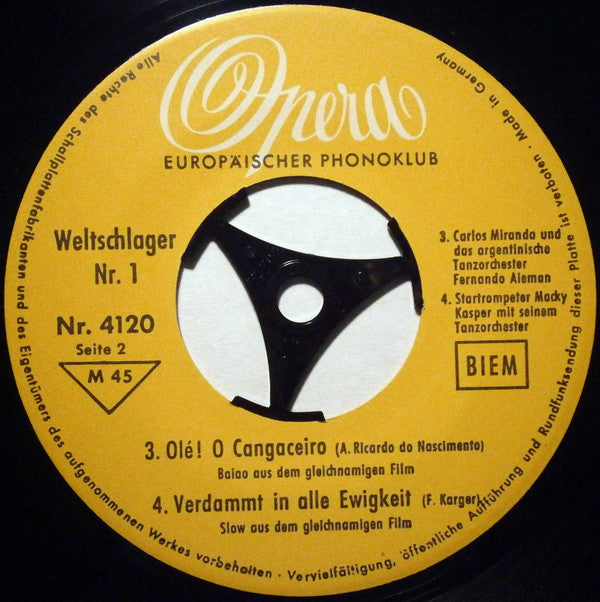 Various : Weltschlager Nr. 1 (7", EP, Mono)