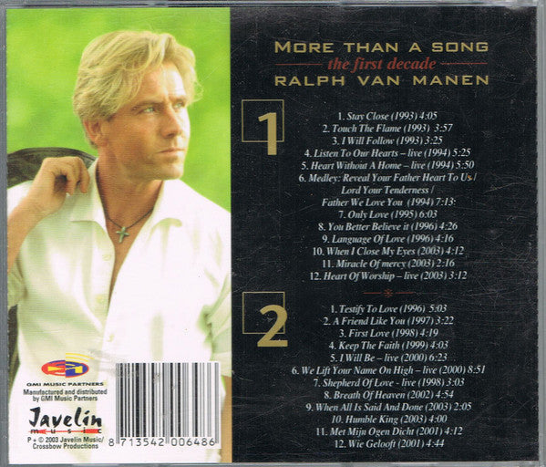 Ralph Van Manen : More Than A Song: The First Decade (2xCD, Comp)