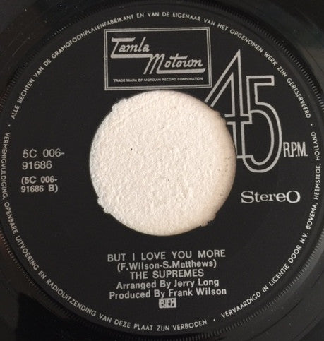 The Supremes : Everybody's Got The Right To Love  (7", Single)