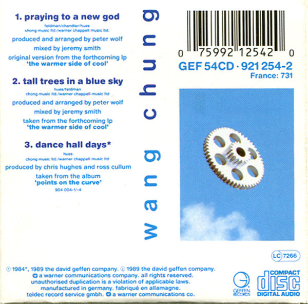Wang Chung : Praying To A New God (CD, Mini, Single)