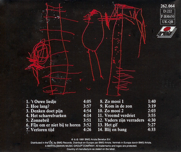 Henny Vrienten : Mijn Hart Slaapt Nooit (CD, Album)