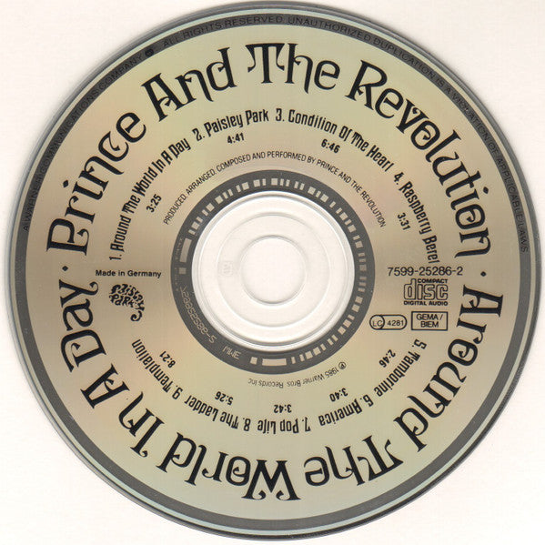 Prince And The Revolution : Around The World In A Day (CD, Album, RE, WME)