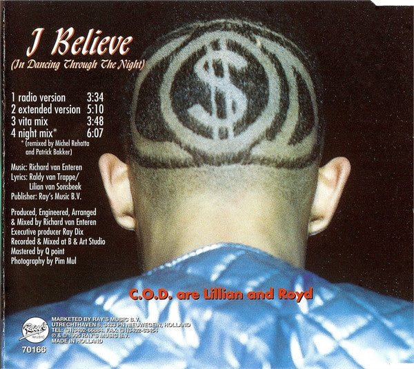 C.O.D. (2) : I Believe (In Dancing Through The Night) (CD, Maxi)