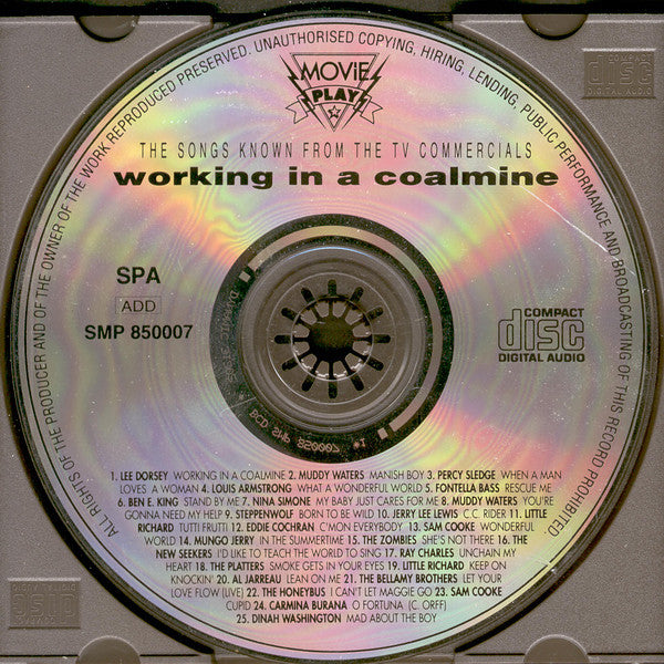Various : Working In A Coalmine - The Songs Known From The TV Commercials (CD, Comp)