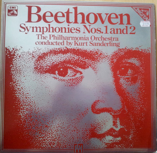 Ludwig van Beethoven - Philharmonia Orchestra Conducted By Kurt Sanderling : Symphonies Nos. 1 And 2 (LP, Album)