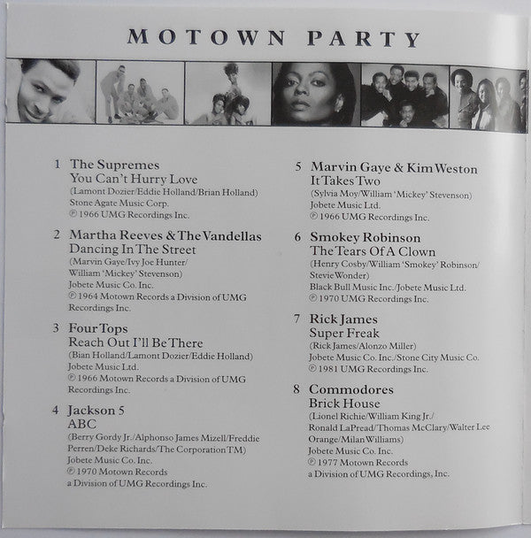 Various : Motown Party (CD, Comp)