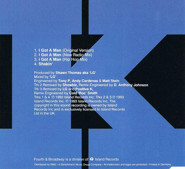 Positive K : I Got A Man (CD, Maxi)