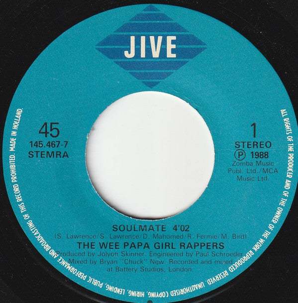 Wee Papa Girl Rappers : Soulmate (7", Single)