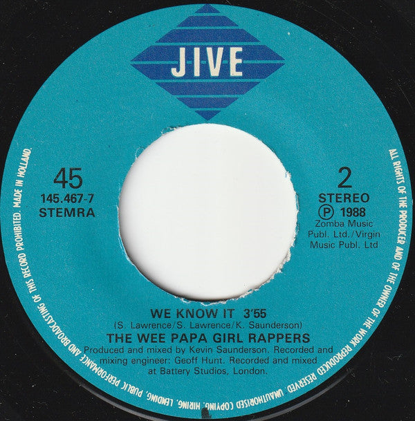 Wee Papa Girl Rappers : Soulmate (7", Single)