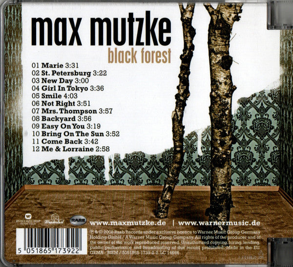 Max Mutzke : Black Forest (CD, Album)