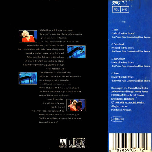 Sam Brown : Stop! (CD, Maxi)