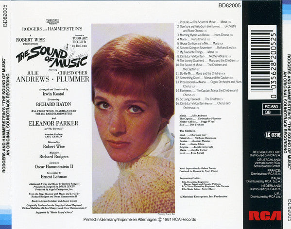 Various : The Sound Of Music (An Original Soundtrack Recording) (CD, Album, RE)