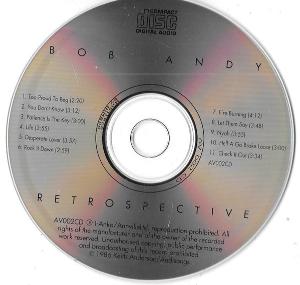 Bob Andy : Retrospective (CD, Comp)