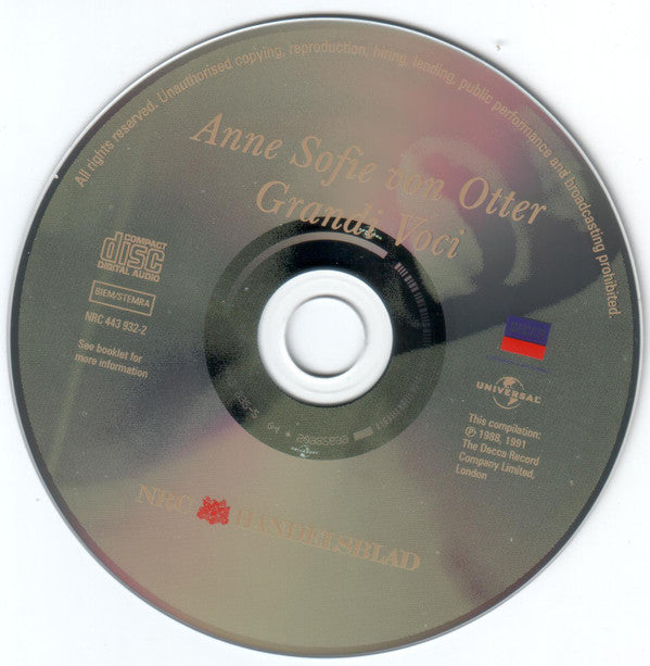 Anne Sofie Von Otter : Aria's Van Bach En Mozart (CD, Album, RE)