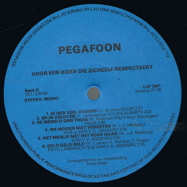 Various : Voor Een Ieder Die Zichzelf Respecteert (LP)
