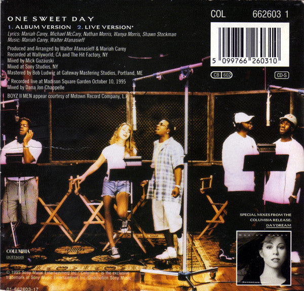 Mariah Carey & Boyz II Men : One Sweet Day (CD, Single, Car)