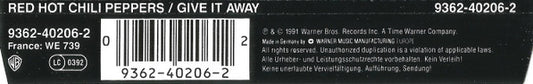 Red Hot Chili Peppers : Give It Away (CD, Maxi)