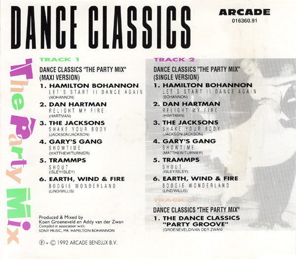 Various : Dance Classics - The Party Mix (CD, Maxi)