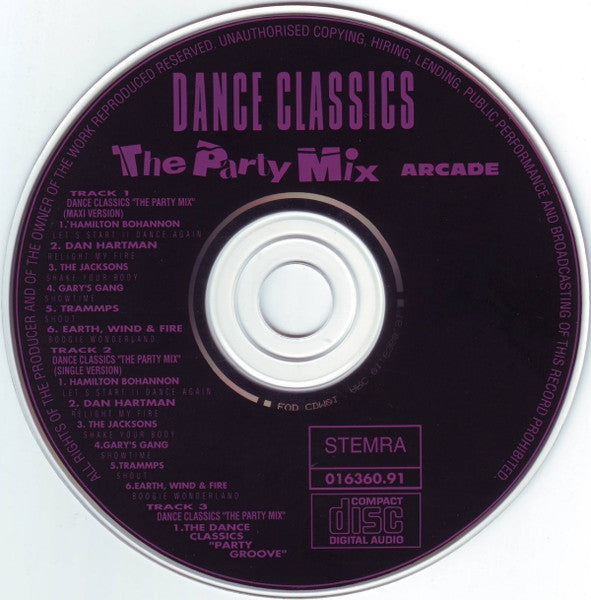 Various : Dance Classics - The Party Mix (CD, Maxi)