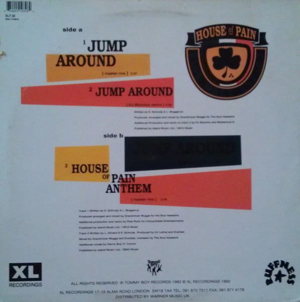 House Of Pain : Jump Around (12", RP)