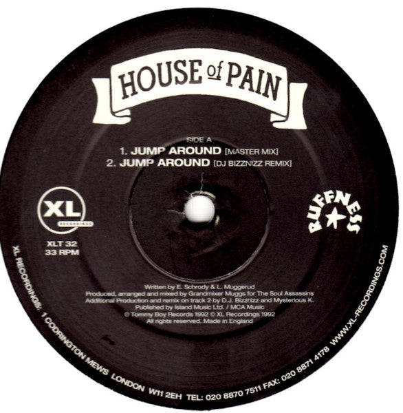 House Of Pain : Jump Around (12", RP)