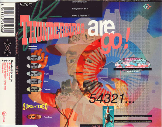 F.A.B. Featuring MC Parker : Thunderbirds Are Go! (CD, Single)