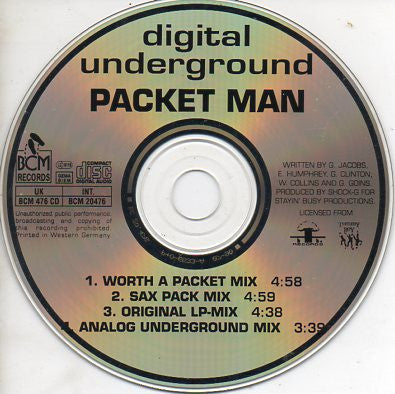 Digital Underground : Packet Man (The C.J. Mackintosh Remixes) (CD, Maxi)