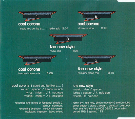 Nice Device : Cool Corona (Could You Be Like E....) / The New Style (CD, Maxi)