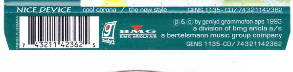 Nice Device : Cool Corona (Could You Be Like E....) / The New Style (CD, Maxi)