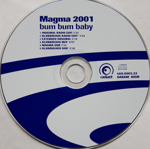 Magma 2001 : Bum Bum Baby (CD, Maxi)