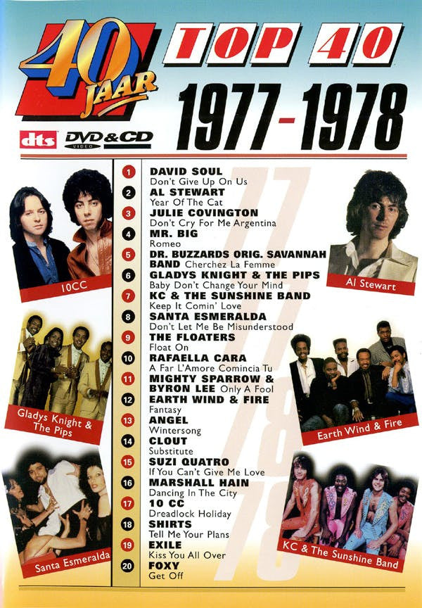 Various : 40 Jaar Top 40 - 1977-1978 (CD, Comp + DVD-V, Comp, PAL)