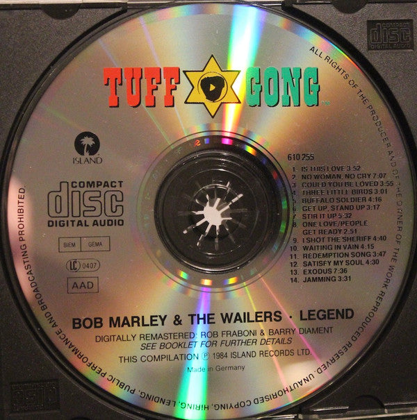 Bob Marley & The Wailers : Legend (The Best Of Bob Marley And The Wailers) (CD, Comp, RE, RM)