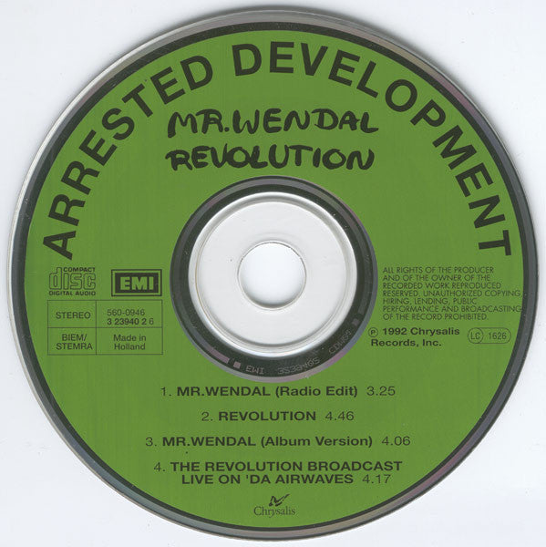 Arrested Development : Mr. Wendal / Revolution (CD, Maxi)