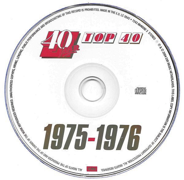 Various : 40 Jaar Top 40 - 1975-1976 (CD, Comp + DVD-V, Comp, PAL)