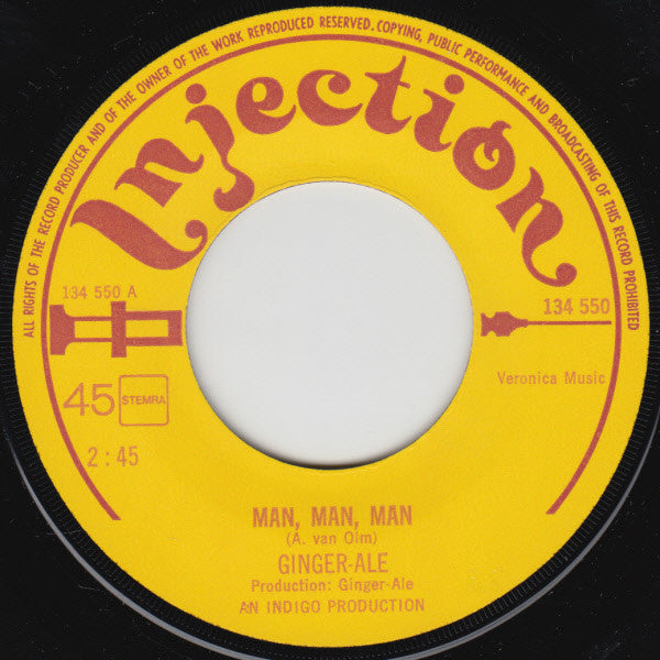 Ginger Ale (2) : Man, Man, Man / Daddy Of His Daughter (7", Single)