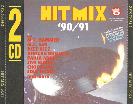 Various : Hit Mix '90/91 (2xCD, Comp, Mixed, Blu)