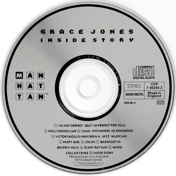 Grace Jones : Inside Story (CD, Album)