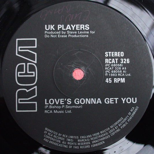 UK Players : Love's Gonna Get You (12")