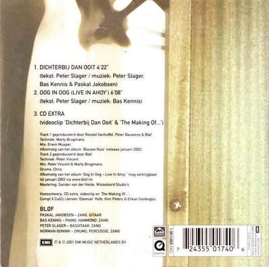 Bløf : Dichterbij Dan Ooit (CD, Single, Enh)