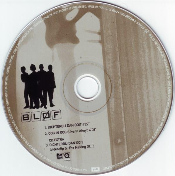 Bløf : Dichterbij Dan Ooit (CD, Single, Enh)
