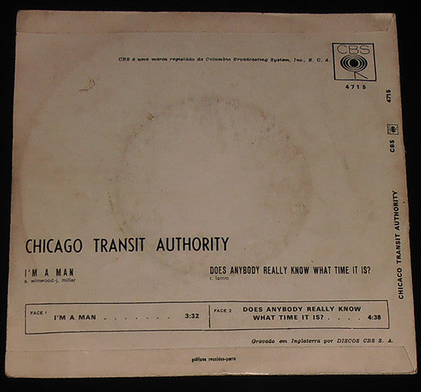 Chicago (2) : I'm A Man (7", Single)