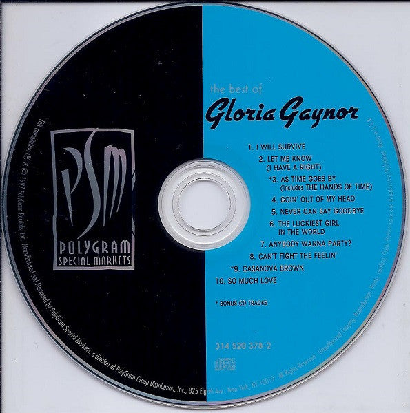 Gloria Gaynor : The Best Of Gloria Gaynor (CD, Comp)