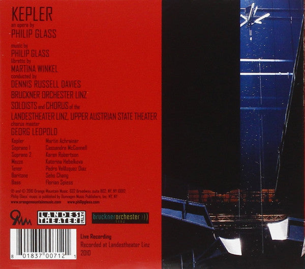 Philip Glass - Bruckner Orchestra Linz, Dennis Russell Davies : Kepler (2xCD, Album)