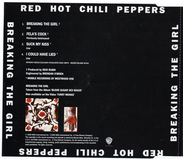 Red Hot Chili Peppers : Breaking The Girl (CD, Single, Ltd)