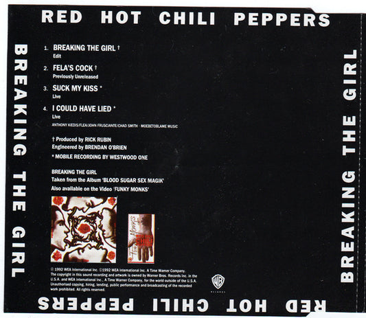 Red Hot Chili Peppers : Breaking The Girl (CD, Single, Ltd)